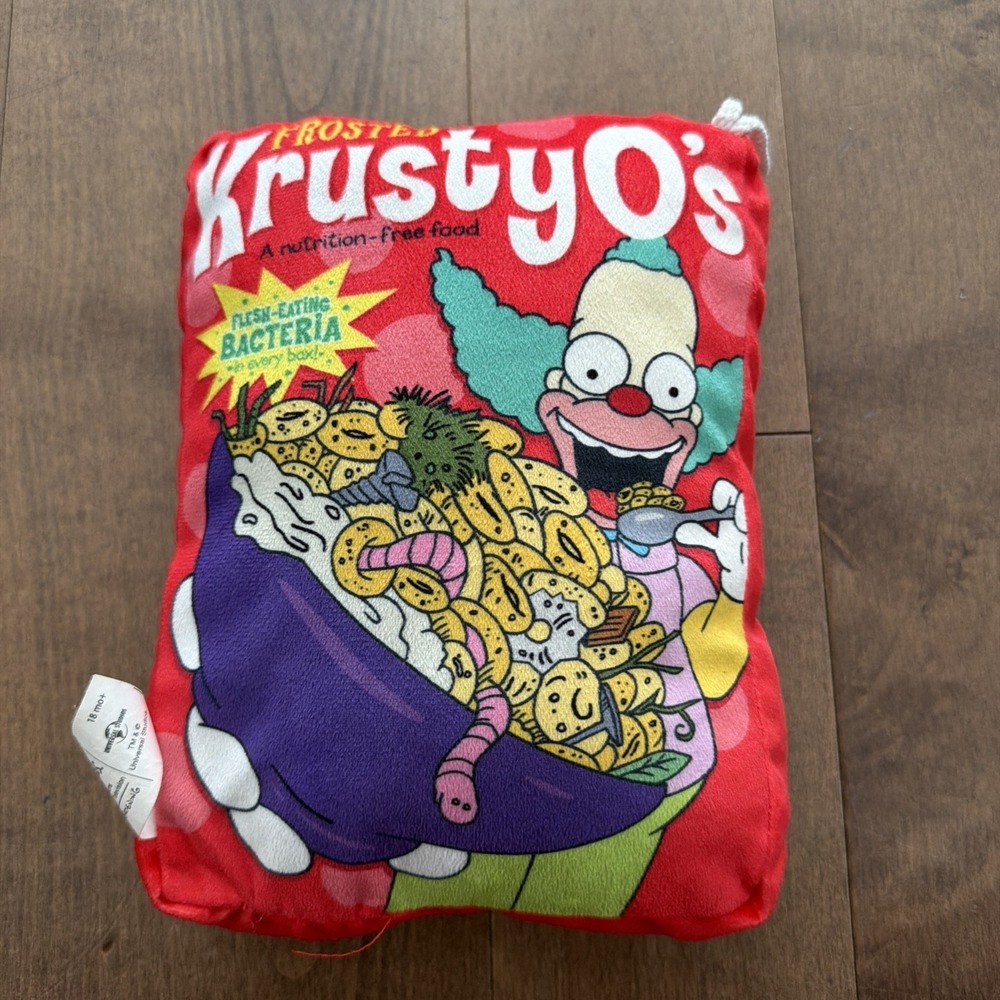 Universal Studios Krusty O's Plush Krusty Simpsons 12"